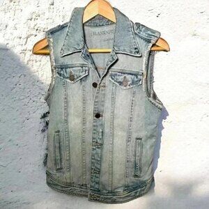 Blanknyc denim vest western ranch boho festival XS